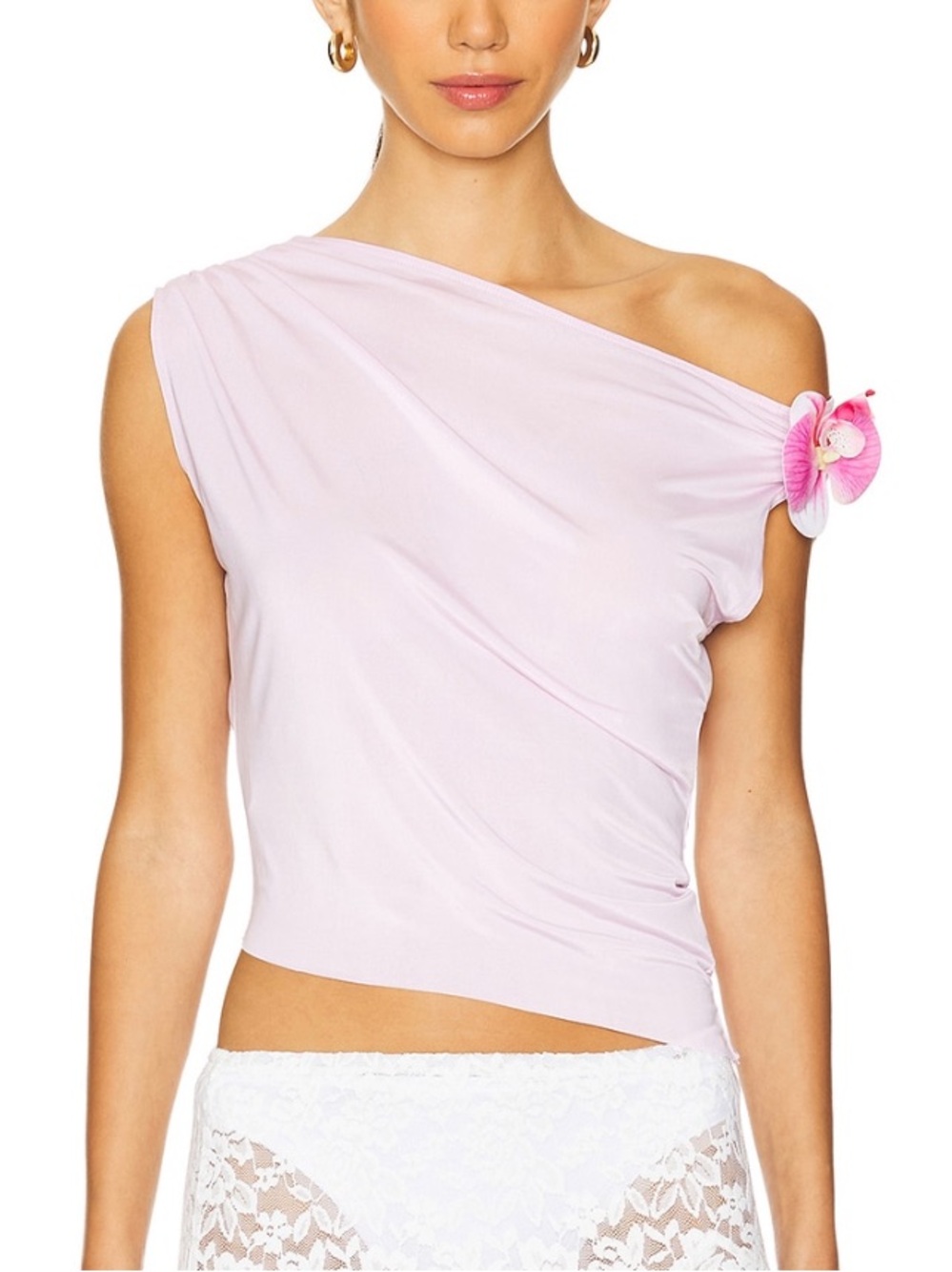 jaded london pink drape shirt